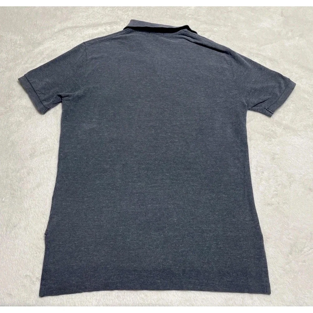 Polo Ralph Lauren Shirt Men's Large Gray Short Sleeve Red Logo Pony